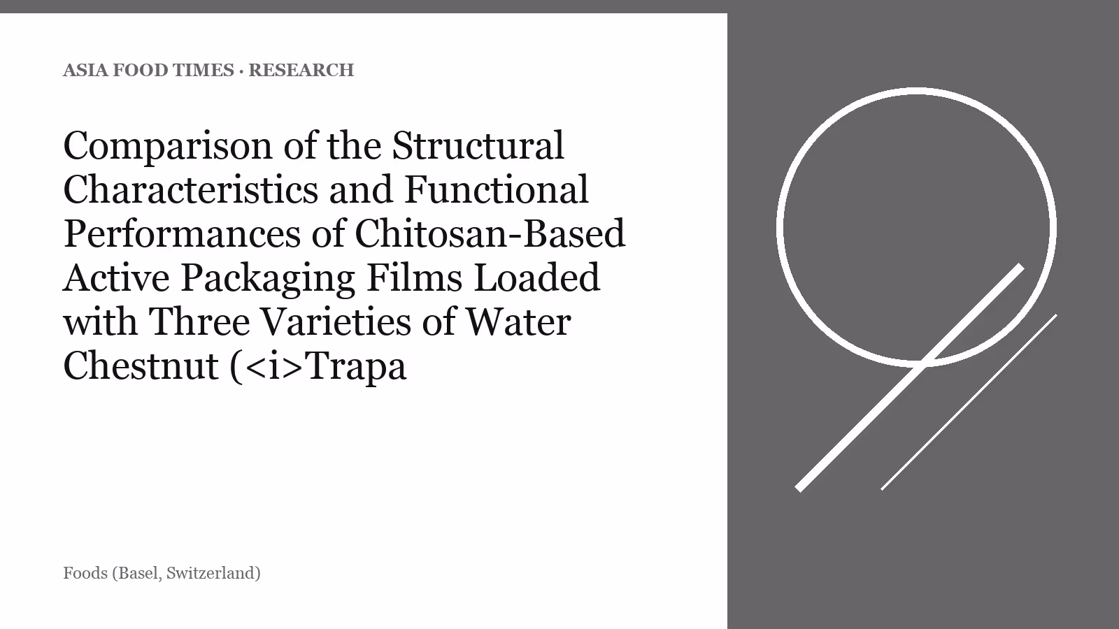 Comparison of the Structural Characteristics and Functional Performances of Chitosan-Based Active Packaging Films Loaded with Three Varieties of Water Chestnut ( Trapa bispinosa Roxb.) Shell Powder.